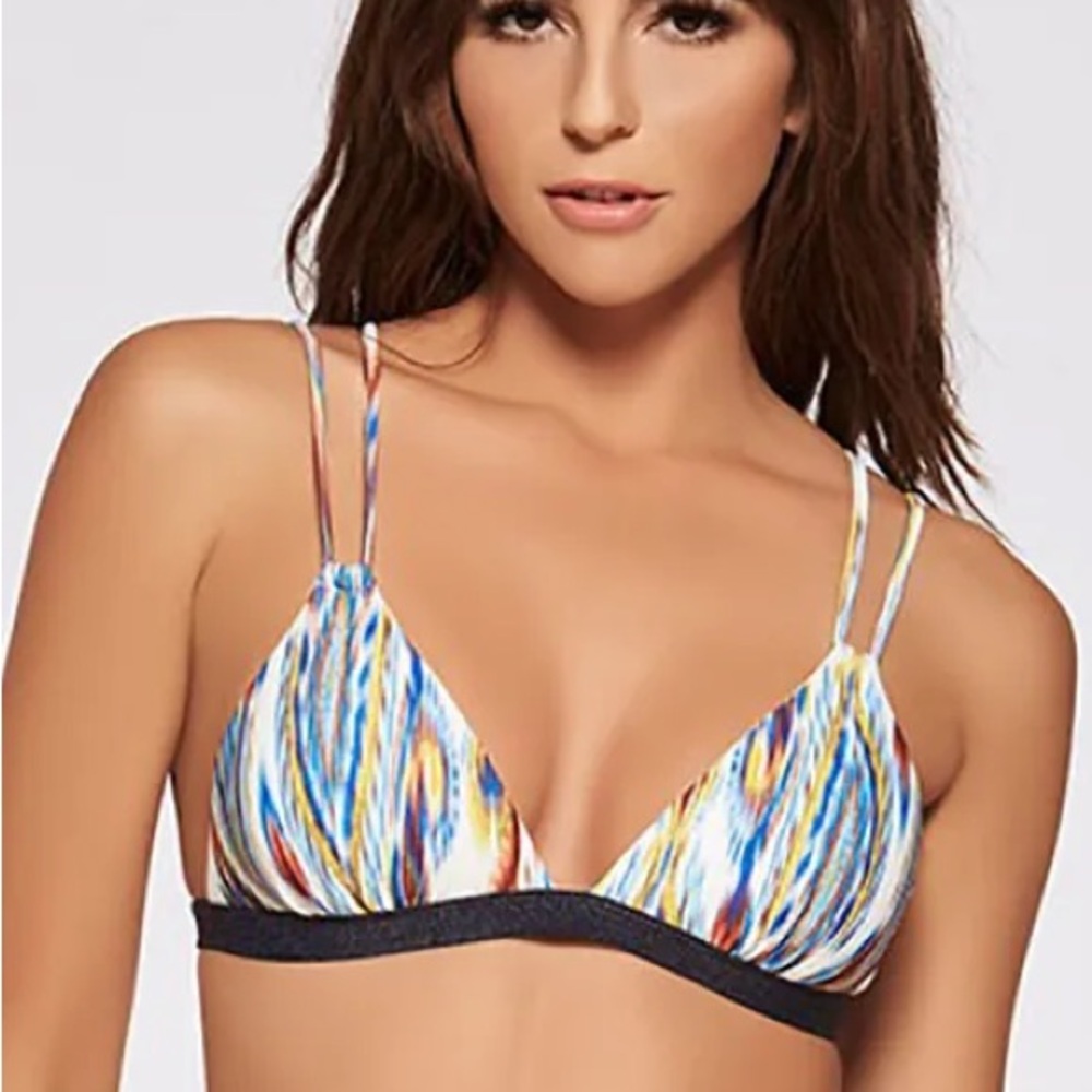 NWOT L*Space Plumagio New Wave bikini top